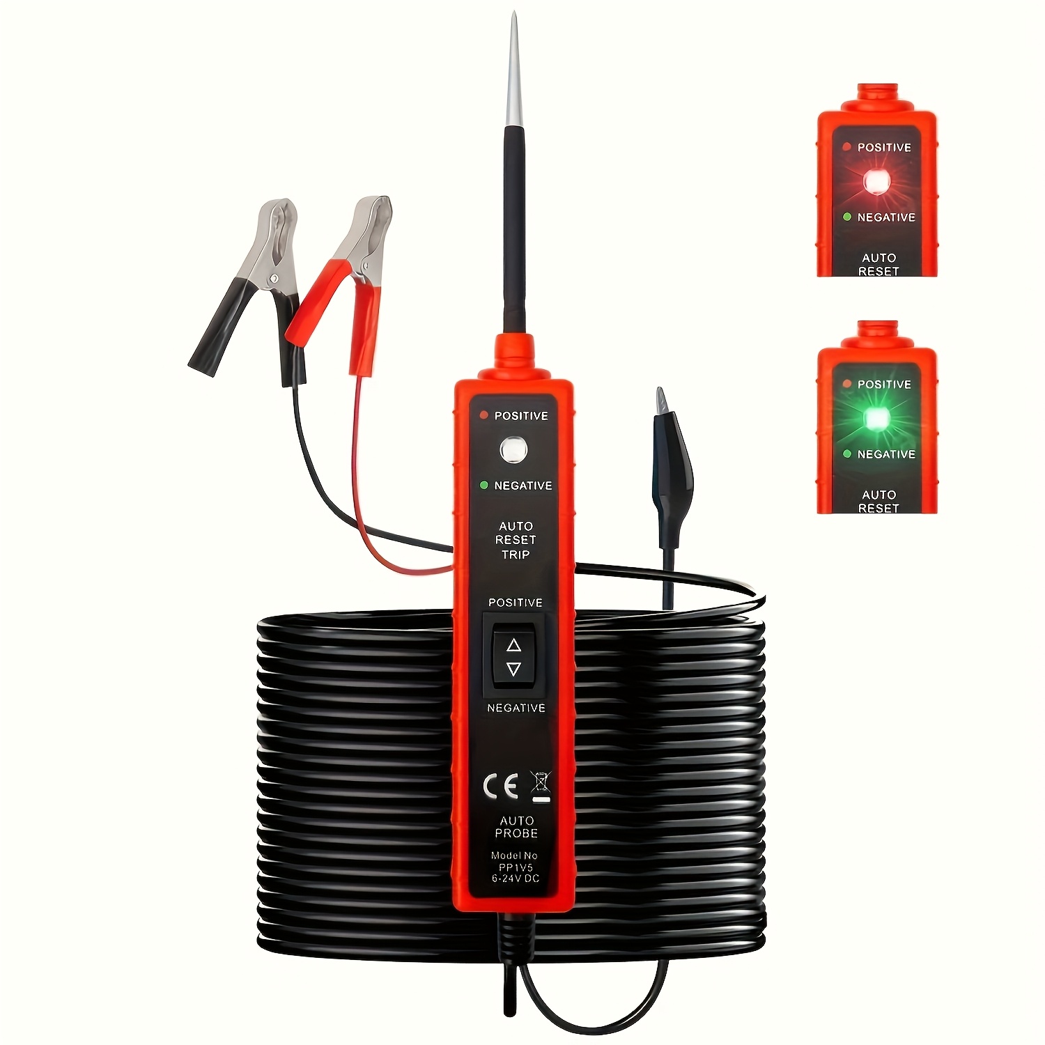 Car Diagnostic Tool - เครื่องทดสอบระบบไฟฟ้ารถยนต์อเนกประสงค์ 6V-24V DC | เครื่องมือวินิจฉัยพร้อมฟังก์ชันตรวจสอบขั้วไฟฟ้า วงจร