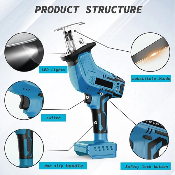 เลื่อยลูกสูบไร้สายสำหรับแบตเตอ - Metal Saw Reciprocating บทวิจารณ์และราคา
