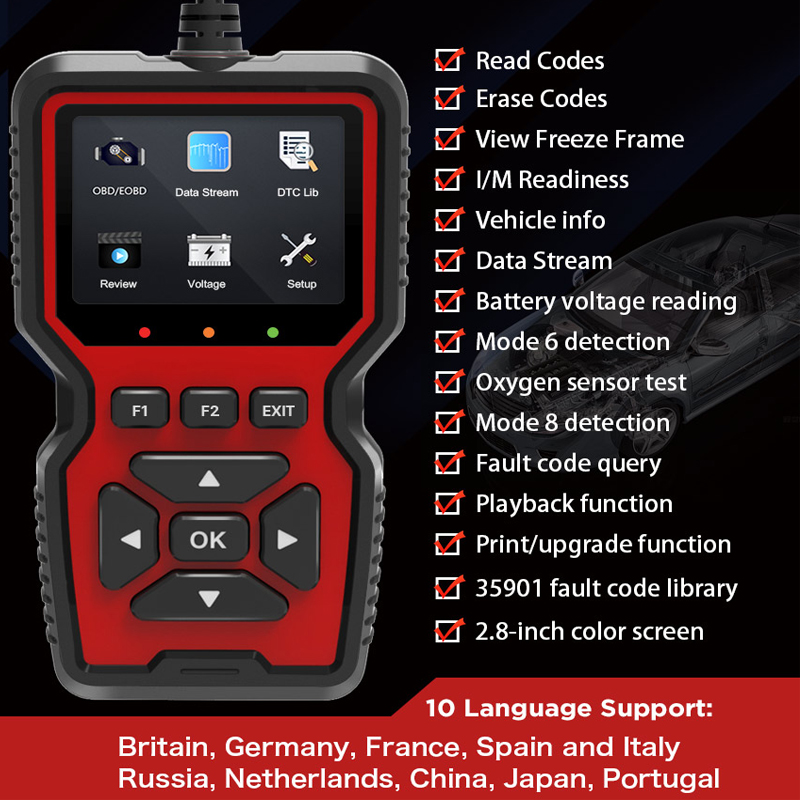 เครื่องอ่านโค้ด OBDII รุ่น V51 - Car Diagnostic Tool บทวิจารณ์และราคา
