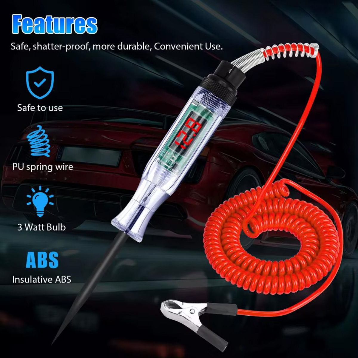 เครื่องทดสอบวงจรยานยนต์ 6V-24V - Car Diagnostic Tool บทวิจารณ์และราคา