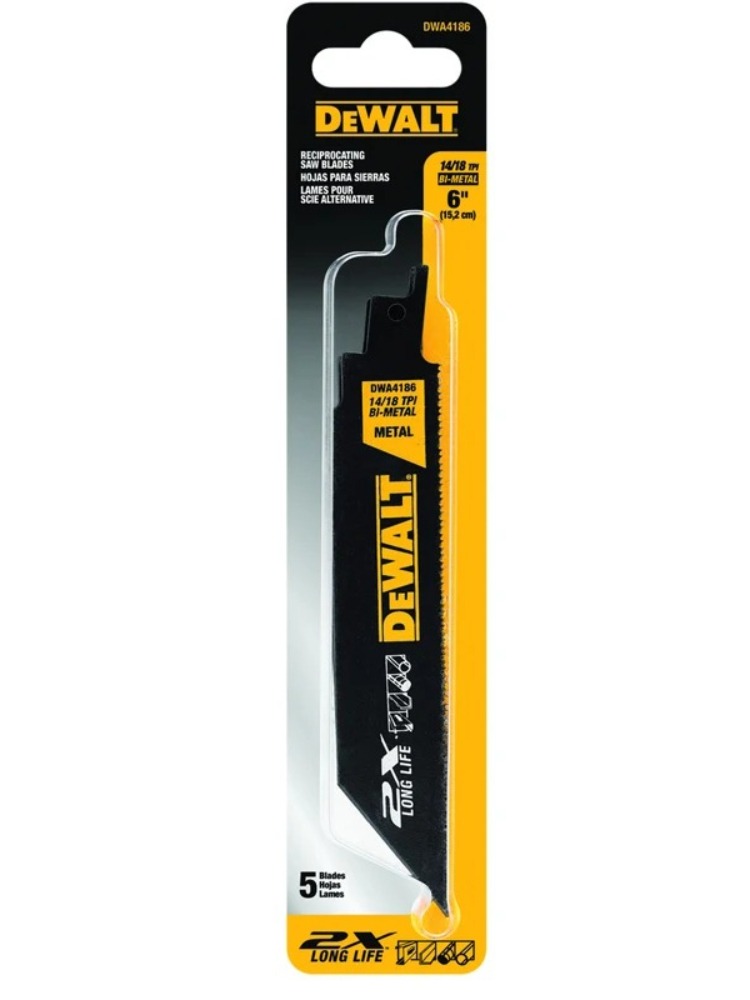 ใบเลื่อยลูกสูบของแท้จาก DeWalt - Metal Saw Reciprocating บทวิจารณ์และราคา